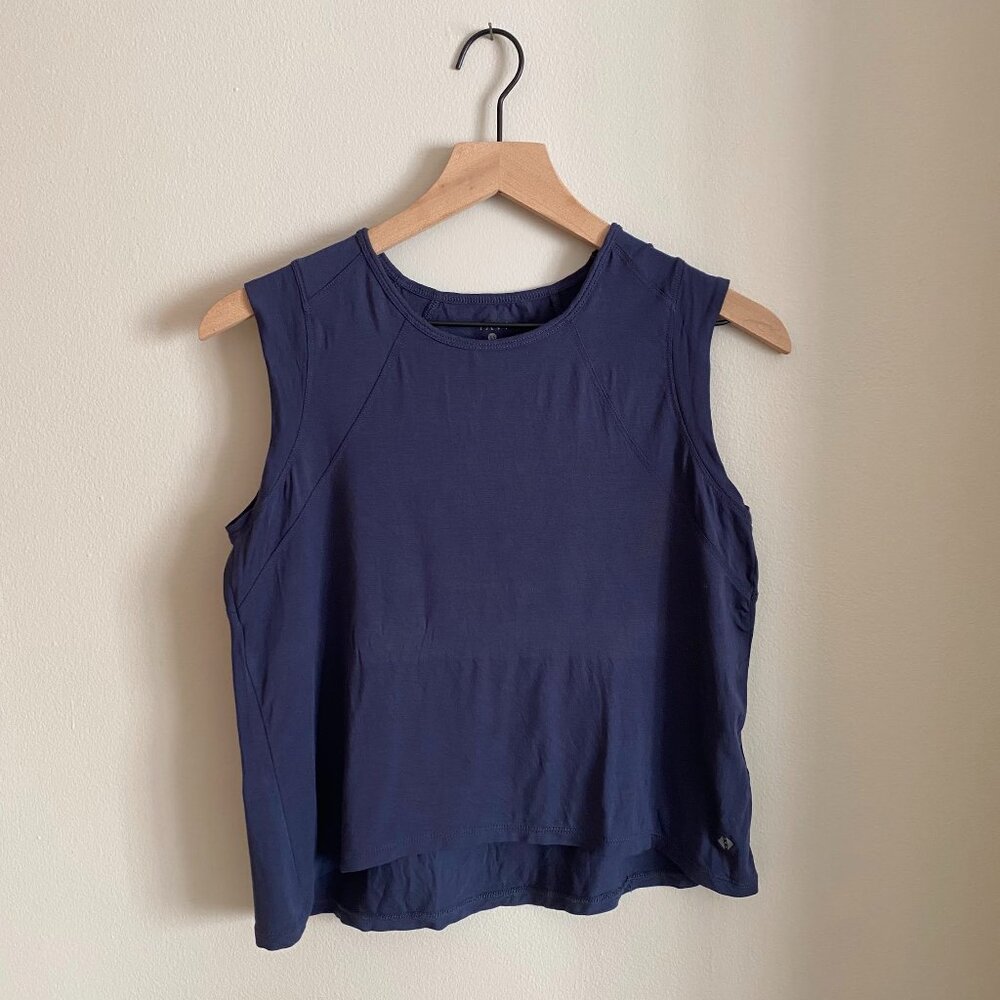 Tavi Athleisure Workout Tank Top | Size XS | Color: Blue Gray